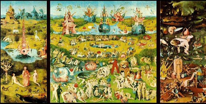Jardin des délices de J. Bosch - 1503 cliquer sur l'image pour la Haute définition