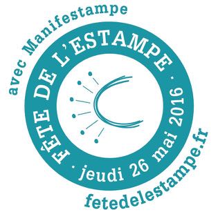 logo de la fête de l'estampe 2016