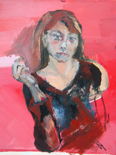 peinture, portrait d'Aga Werner