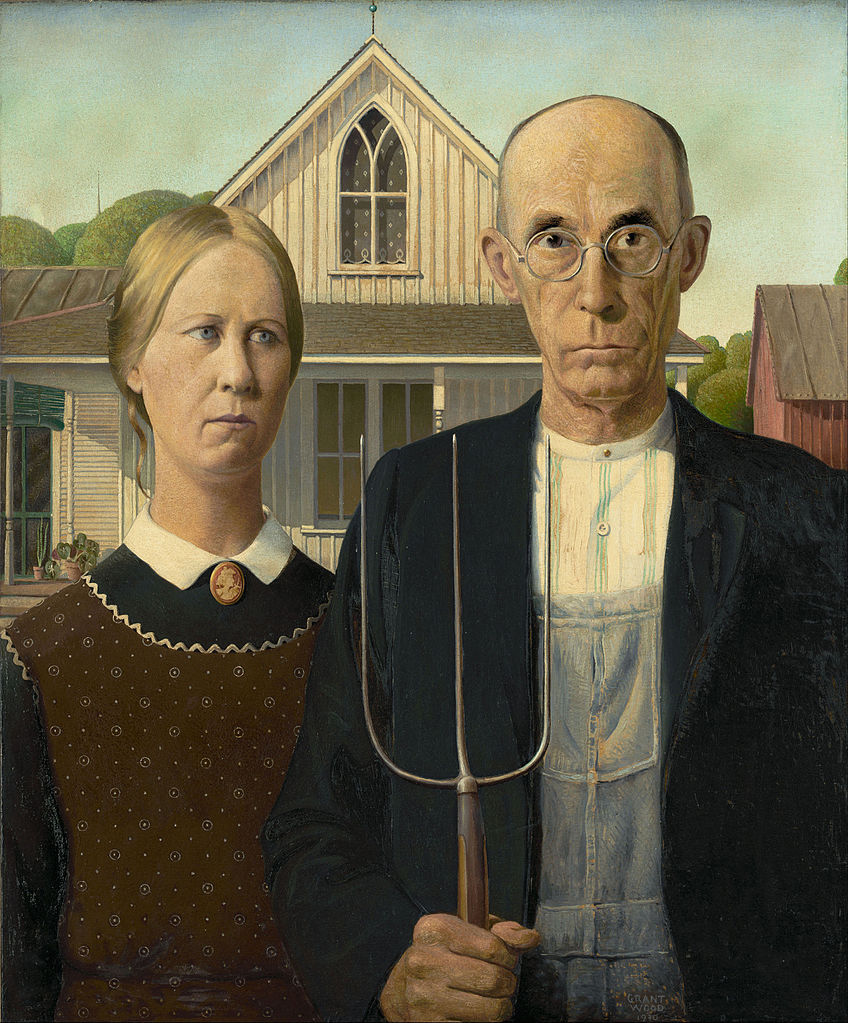 Peinture américaine, american gothic