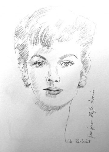 Portrait 12 portrait de femme au crayon