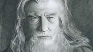 Graphite d'apres une photographie de Gandalf le gris