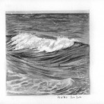 dessin de vague au graphite