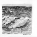 vagues au graphite