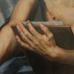 zoom sur la main d'un homme, peinture flamande