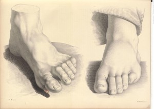 dessins de pieds