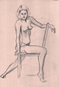 dessin, croquis, modele vivant