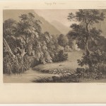 paysage, lavis,