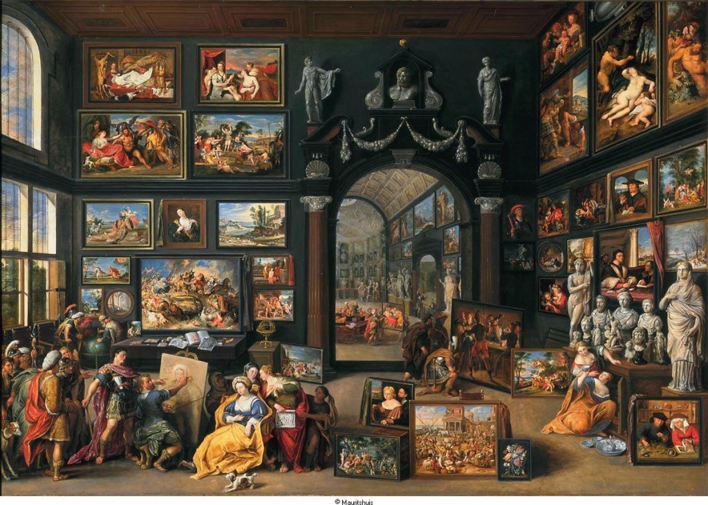 peinture, galerie d'art, Apelle, Alexandre le grand, Willem van Haecht