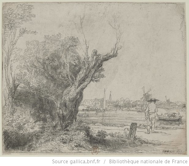 Rembrandt, Graveur, paysage