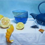 Thé au citron, peinture sur toile