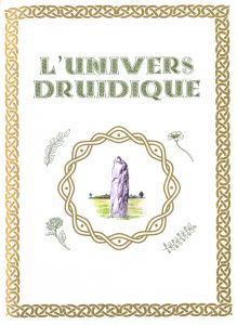 page l'univers druidique avec illustration d'un menhir