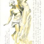 croquis statuaire le berlin - Apollon et Daphné