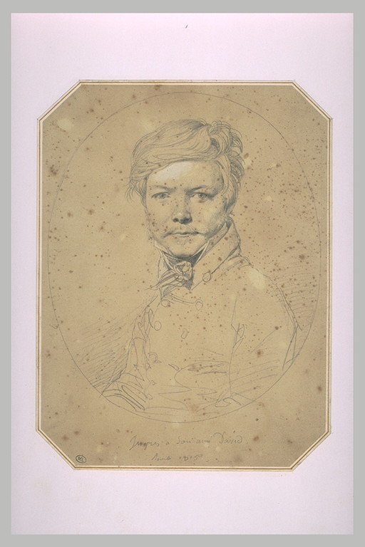 portrait dessiné de David d'Angers par Ingres