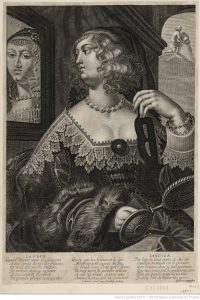 femme s'admirant dans un miroir