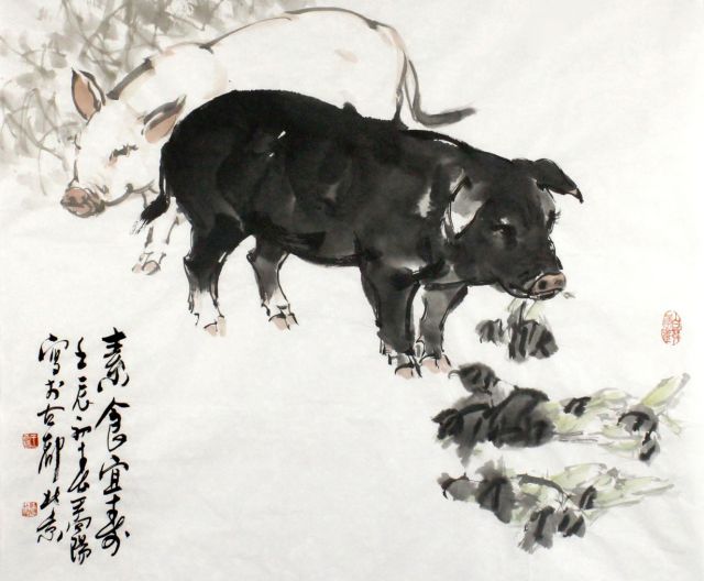 Année du cochon - illustration chinoise