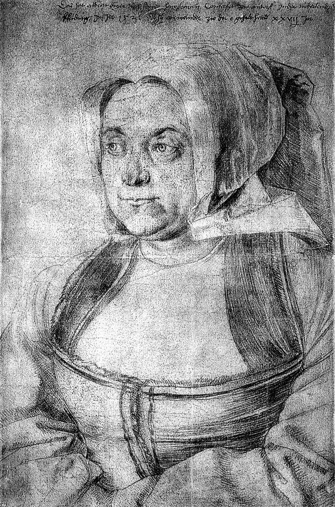 dessin d'Agnes Durer 1521