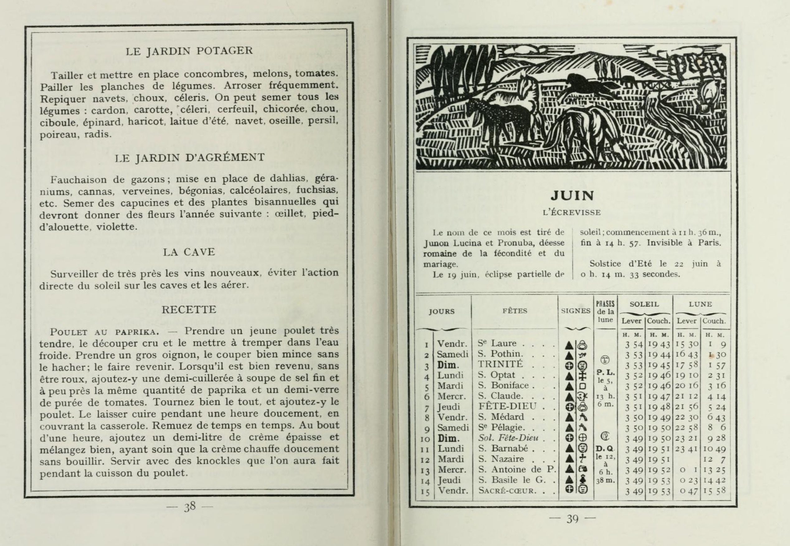 almanach juin