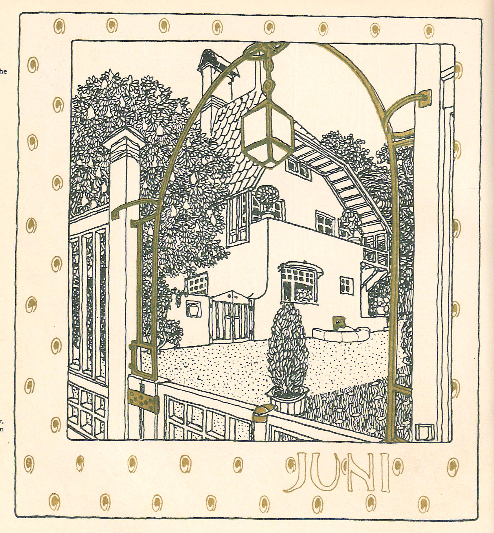 Illustration tirée de la publication Ver sacrum (1898)-ressources online de l'Univ.-Bibliothek Heidelberg