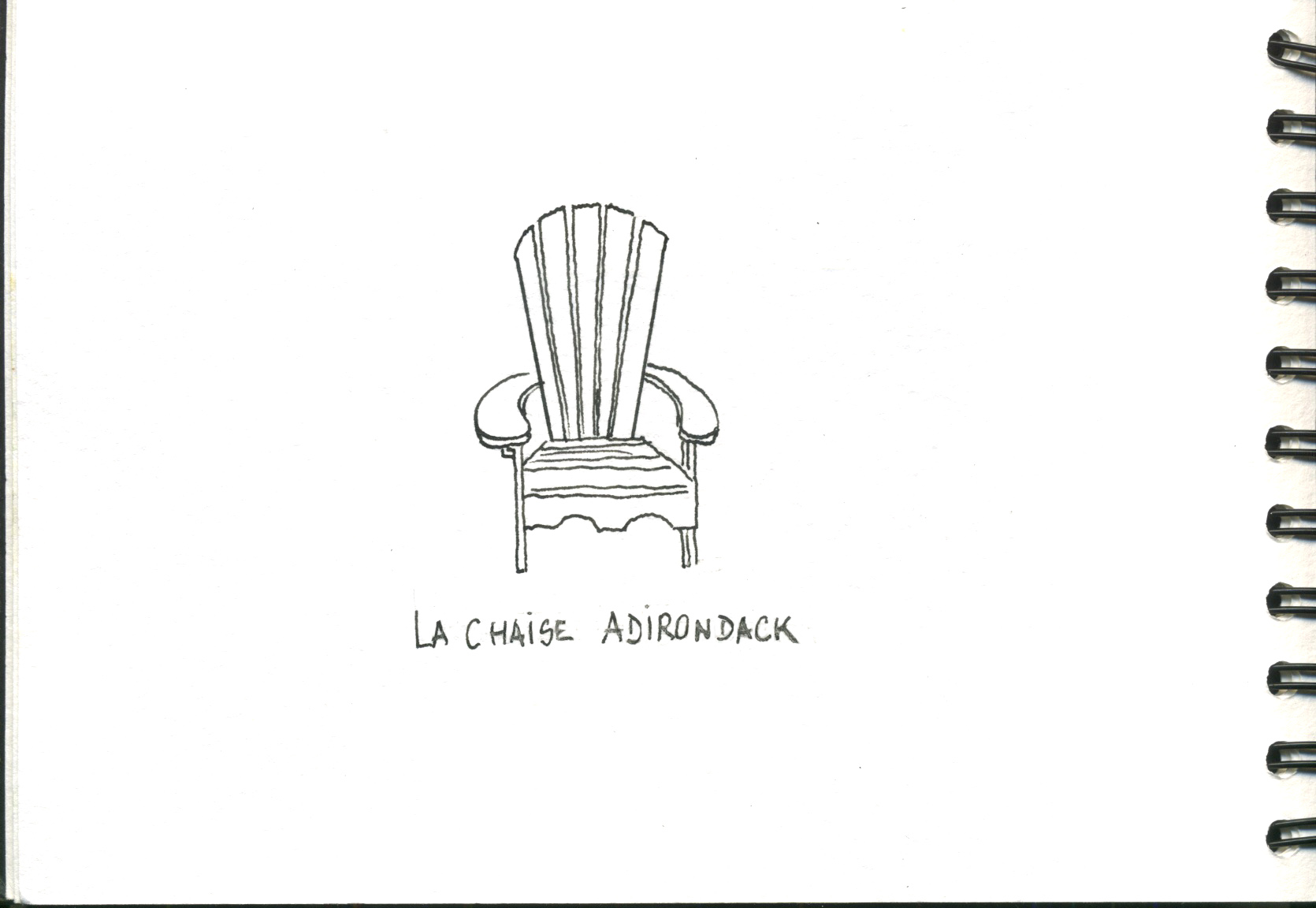 chaise Adirondack