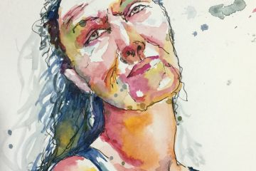 n°4 - croquis rapide pour un défi un portrait par jour