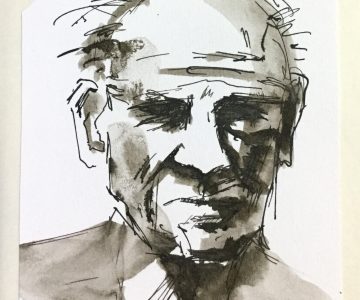 n°7 - croquis rapide pour un défi un portrait par jour