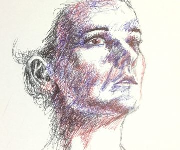 n°8 - croquis rapide pour un défi un portrait par jour