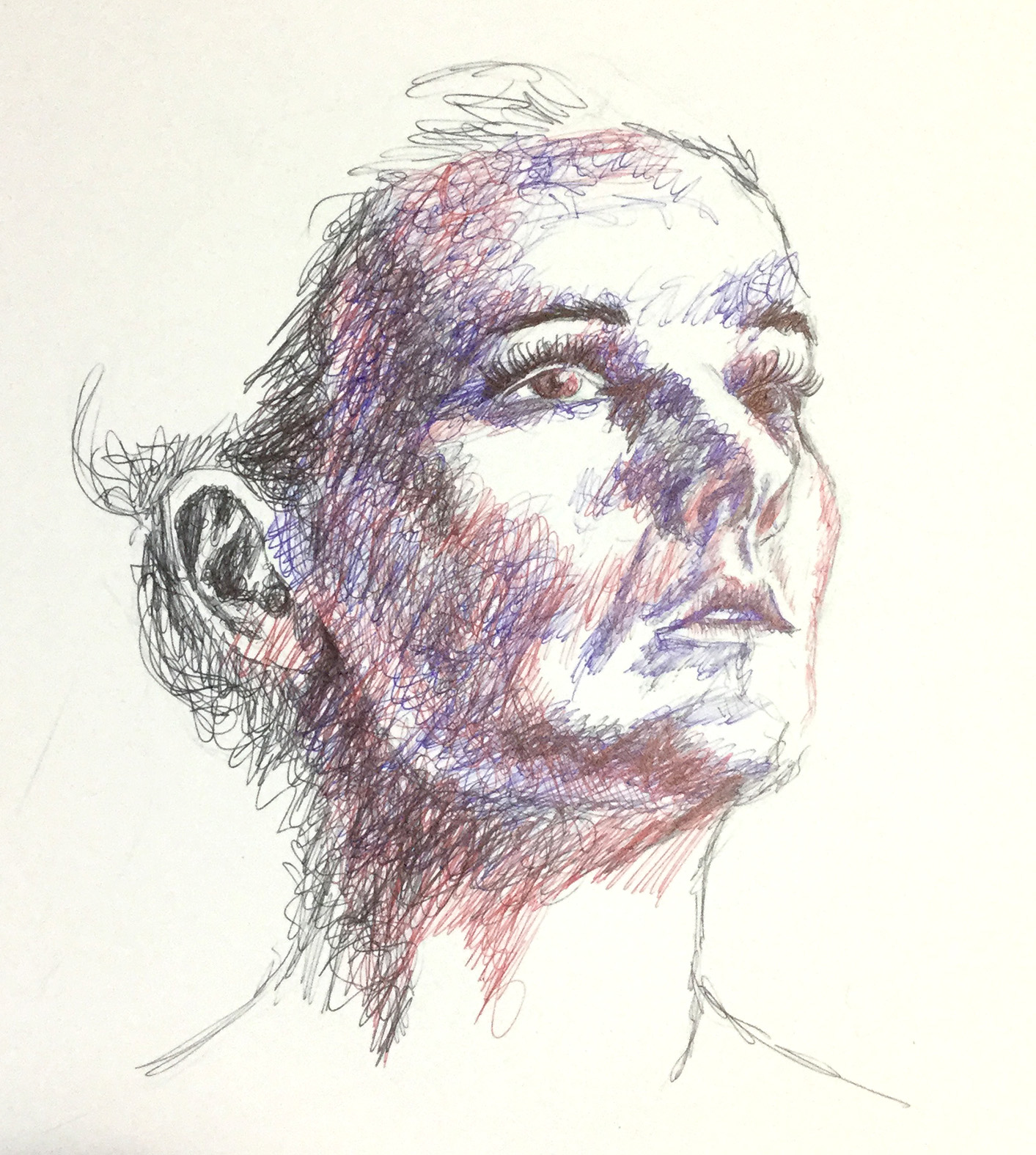 n°8 - croquis rapide pour un défi un portrait par jour