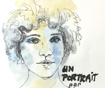 n°1 - croquis rapide pour un défi un portrait par jour