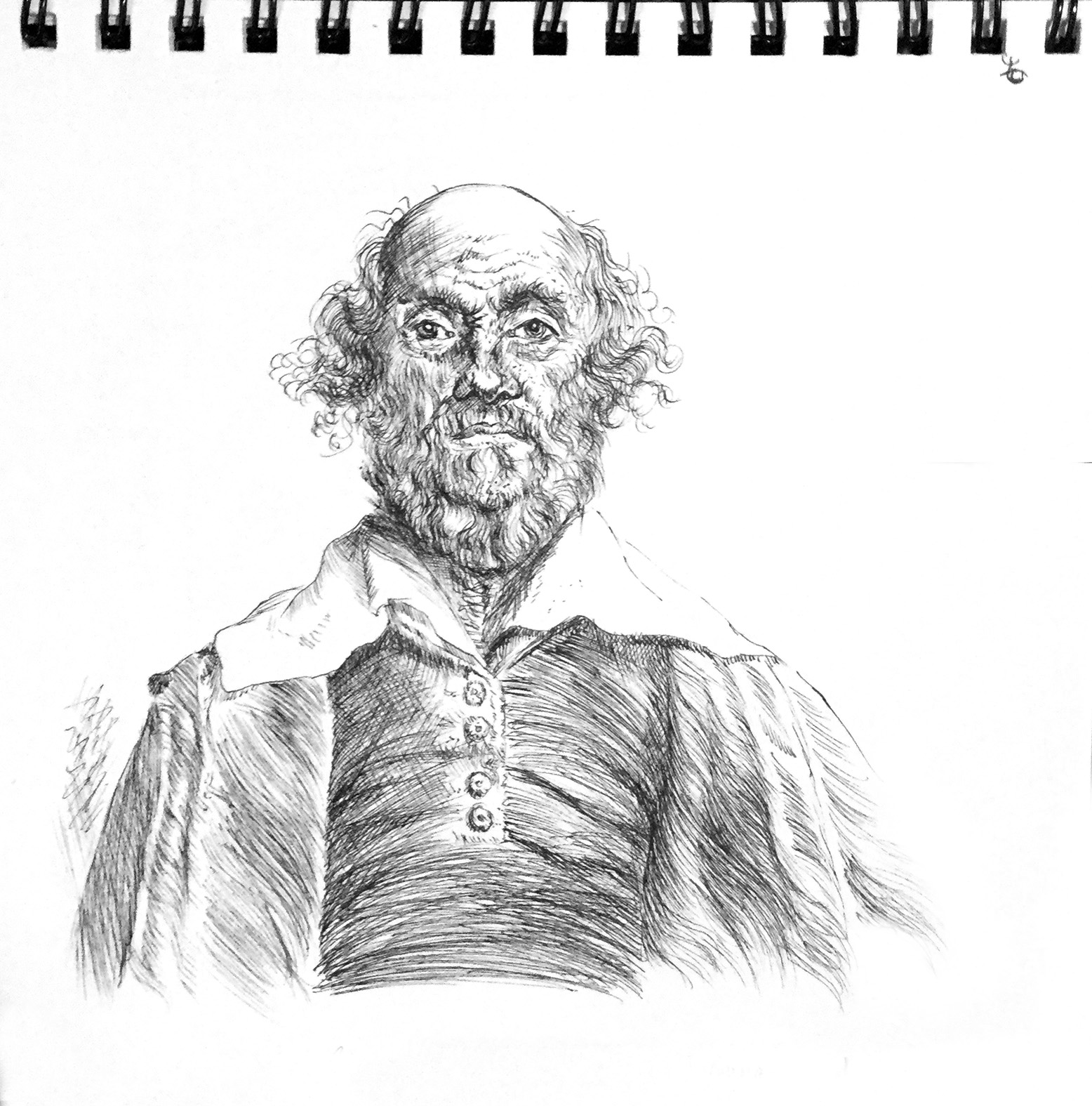 n°10 - croquis rapide pour un défi un portrait par jour