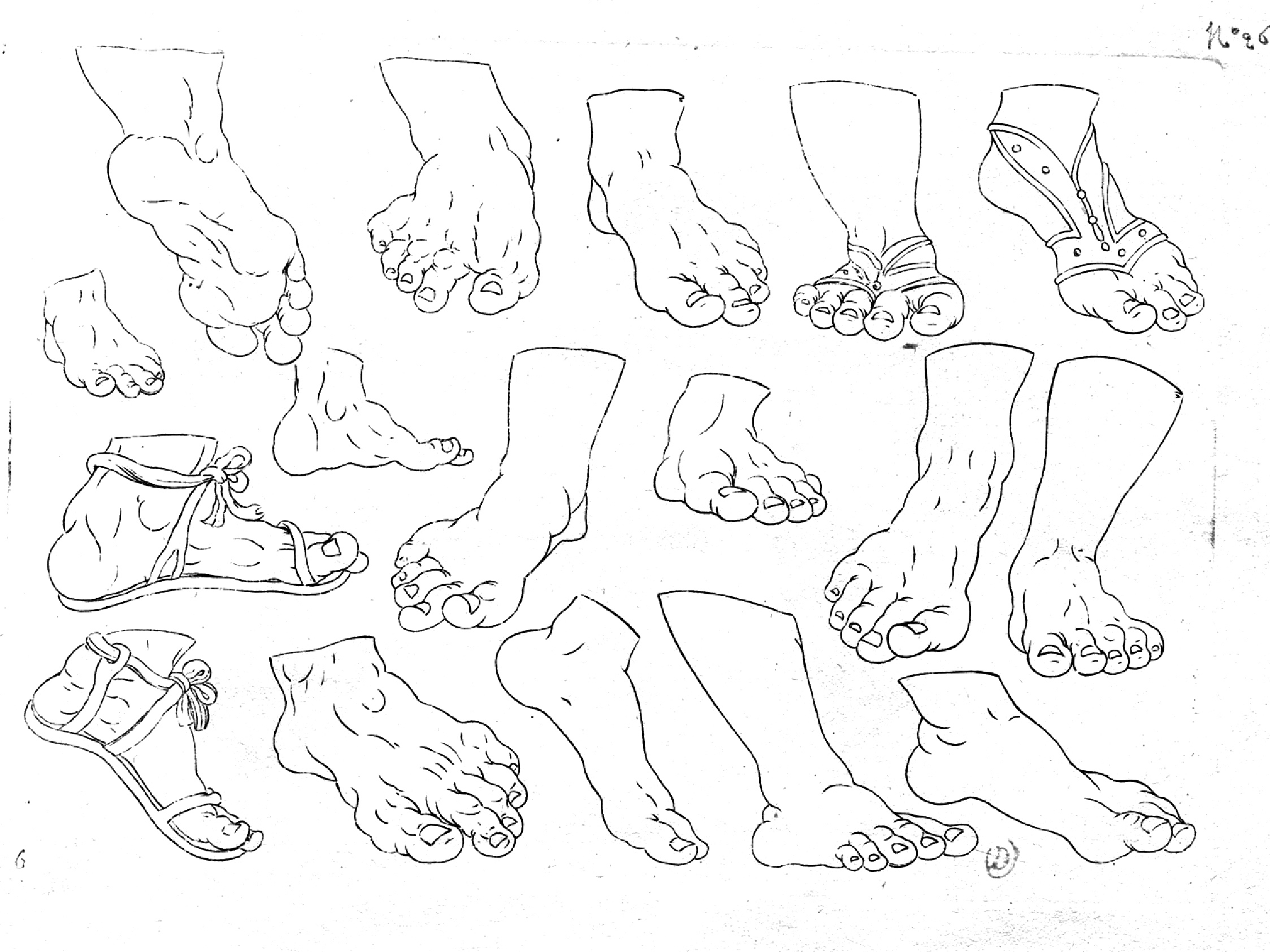 Dessiner des pieds et des mains