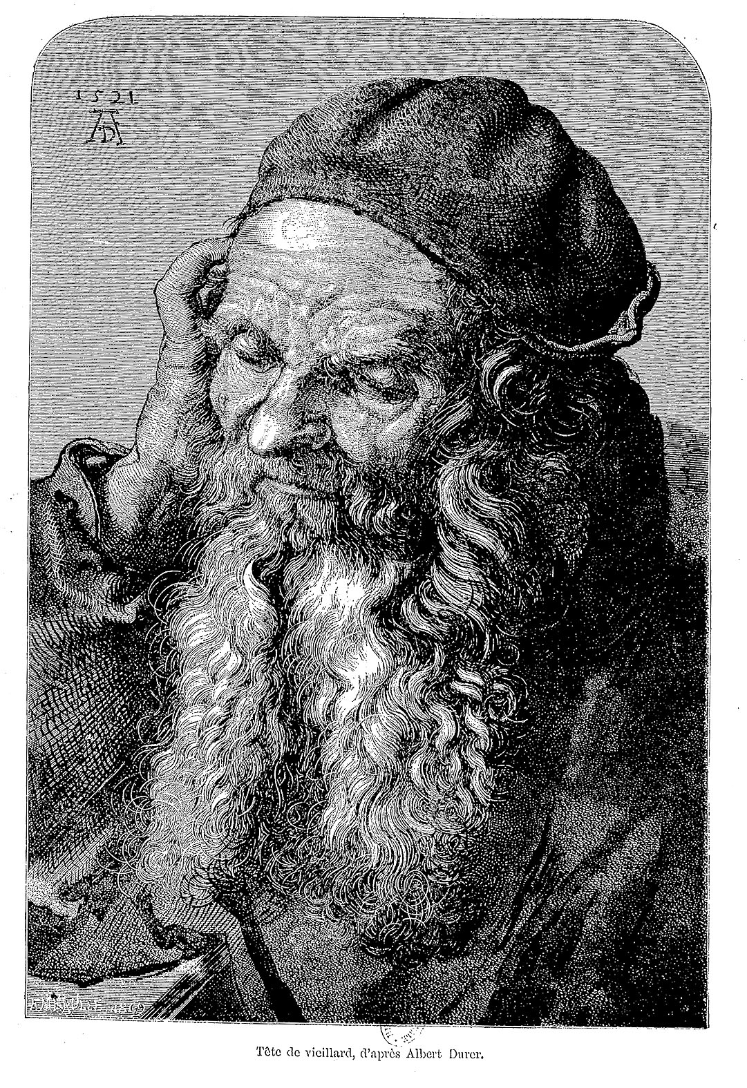 Durer-gravurecopie gravure tirée de la revue Le Musée universel