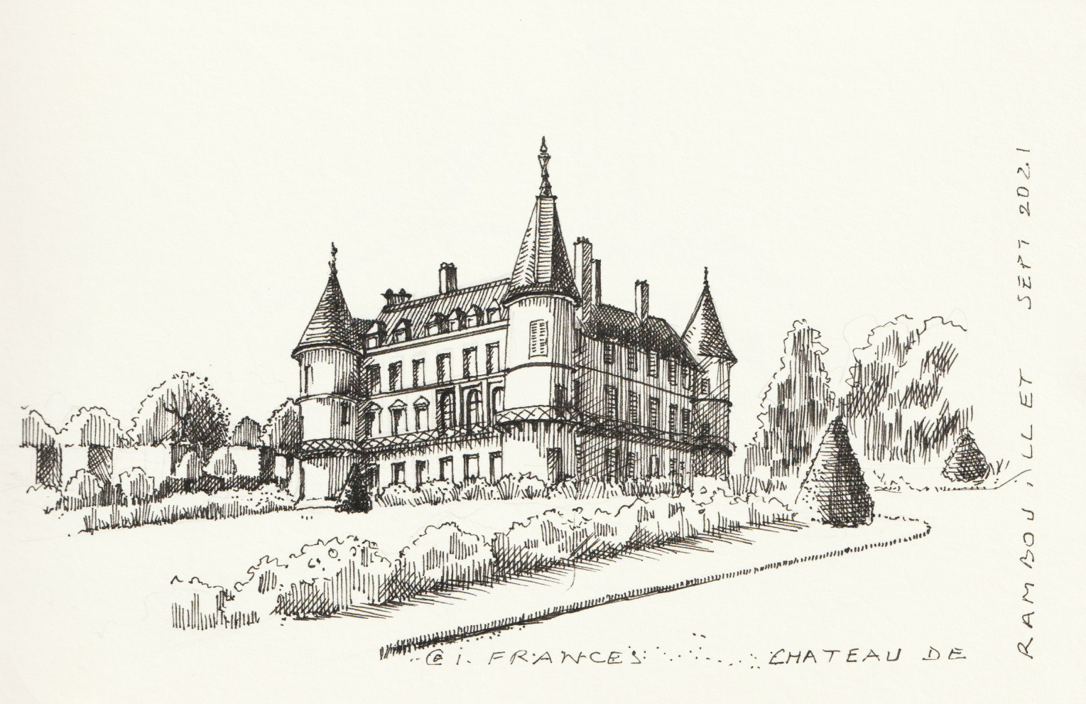 Château de Rambouillet-encre ©IF2021