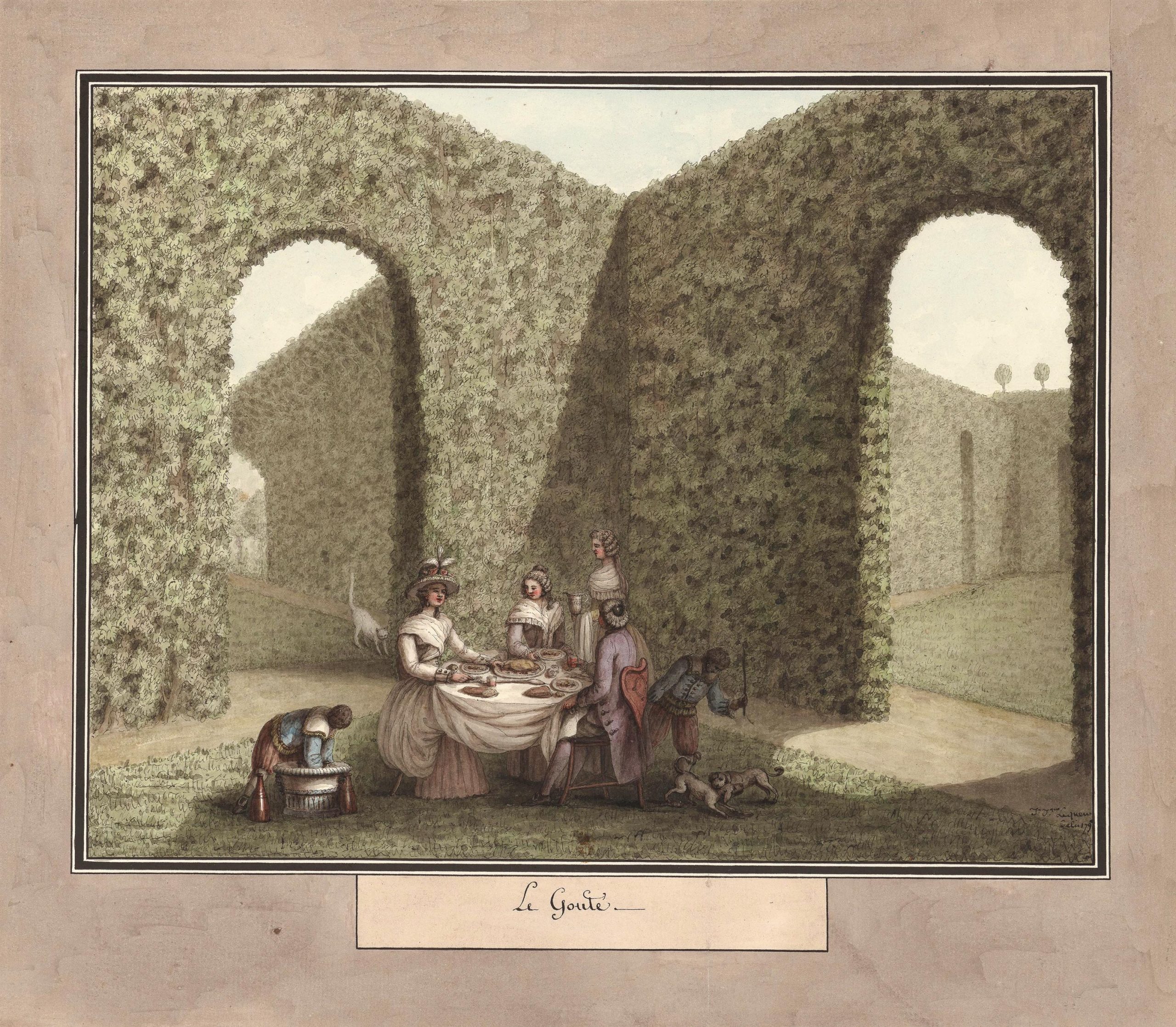Le gouté [sic], dessin de Jean-Jacques Lequeu  1790  - ©Gallica