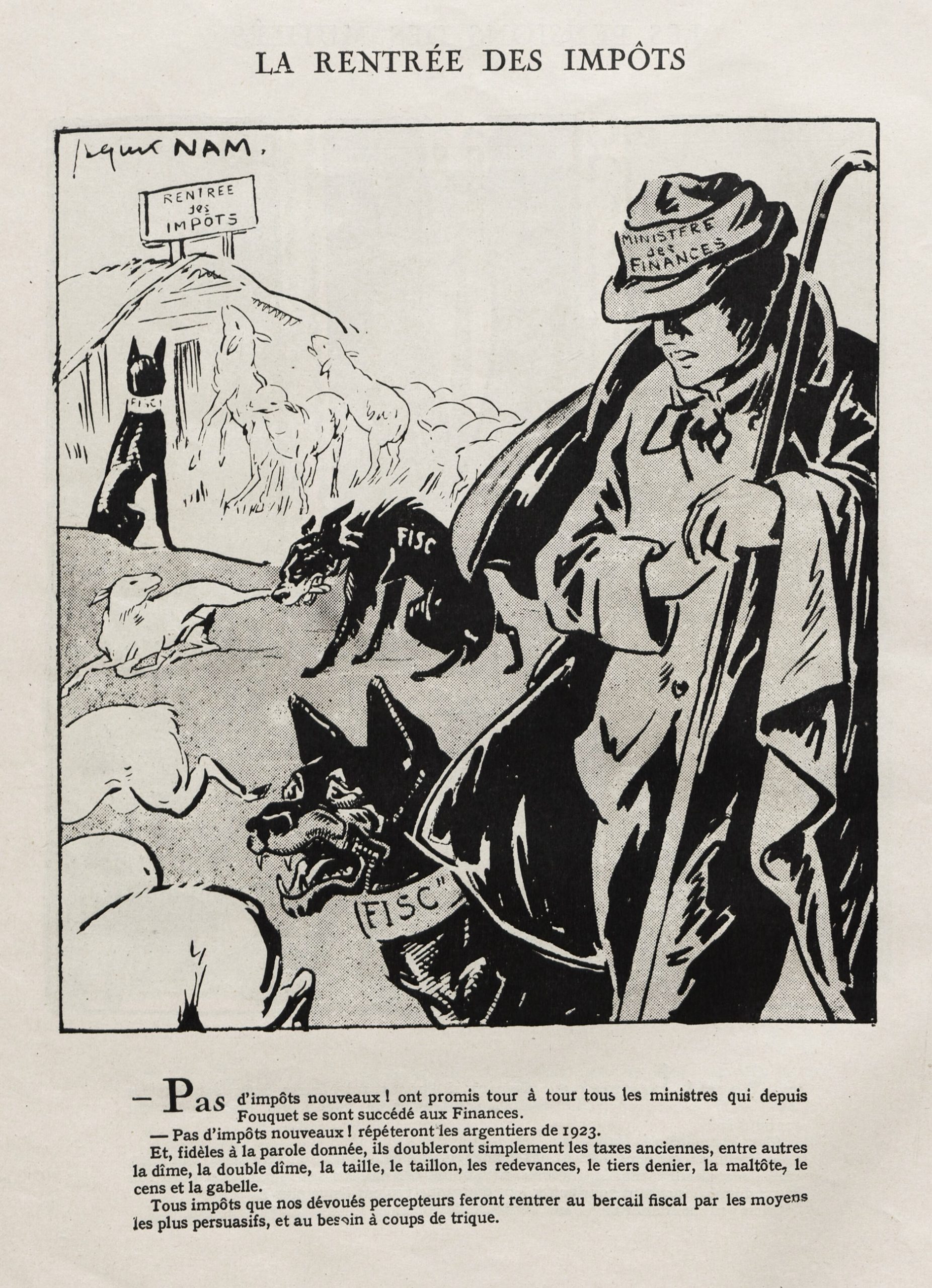 Illustration extraite de La Charrette charrie  de décembre 1922 -  ©Gallica
